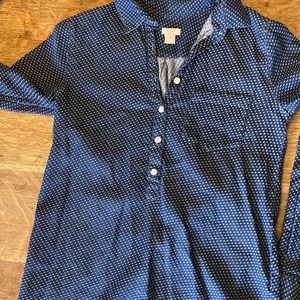 J.crew chambray pull over shirt